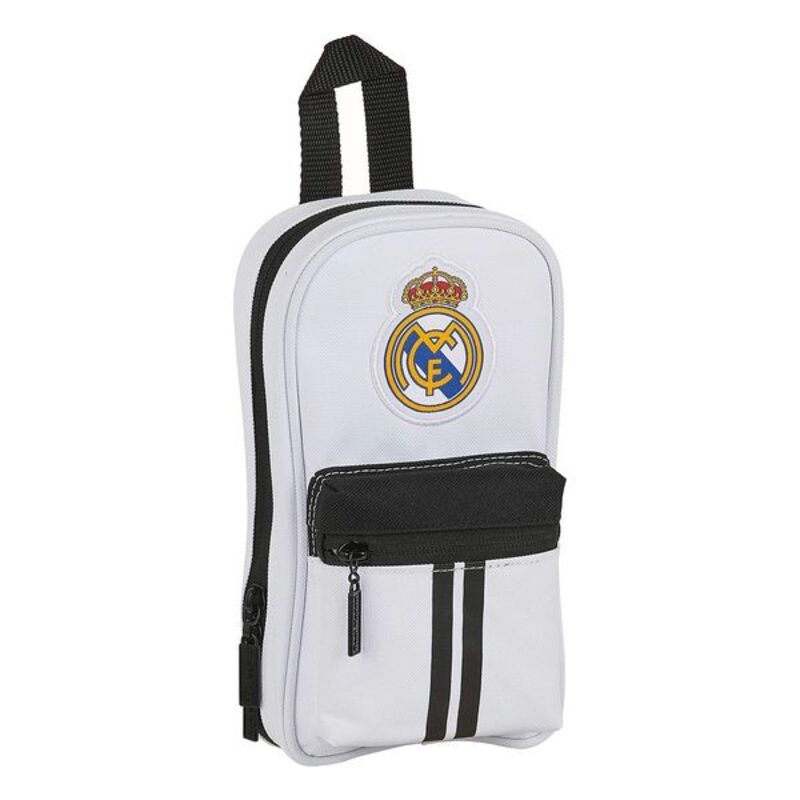 Pencil Case Backpack Real Madrid C.F. 20/21 Alb Negru (33 Piese)
