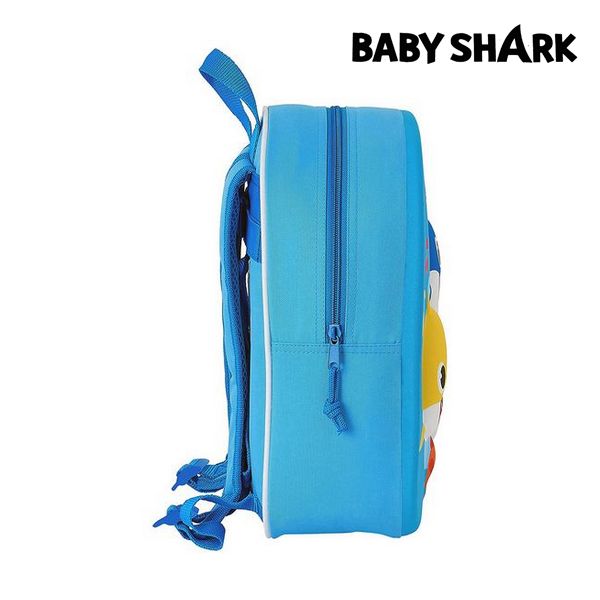 Rucsac pentru Copii 3D Baby Shark Albastru deschis