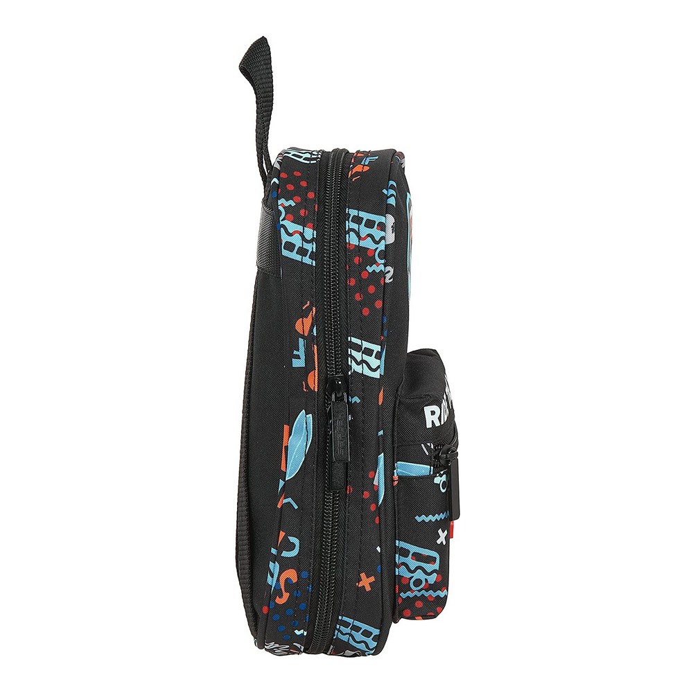 Cutie pentru creioane Surf Camp Safta Negru Portocaliu Albastru deschis (33 Piese)