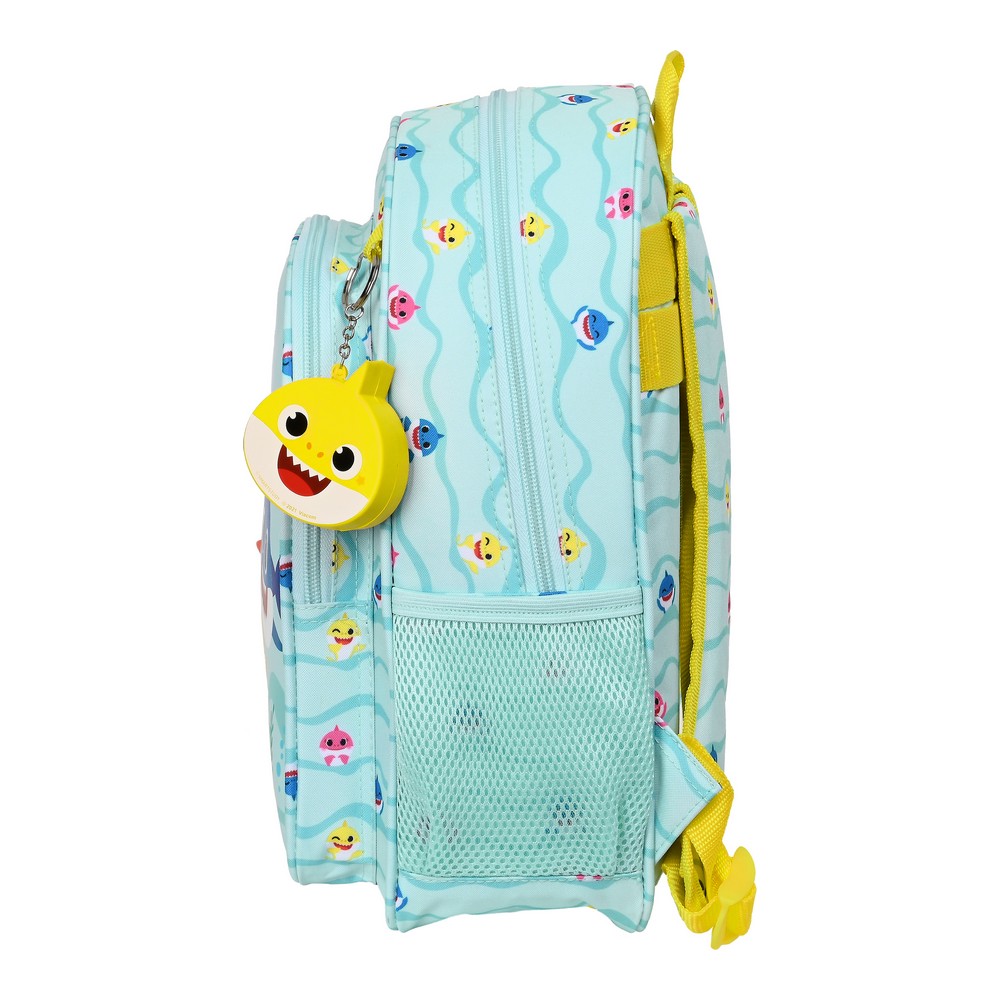 Rucsac pentru Copii Baby Shark Beach day Galben Albastru deschis (27 x 33 x 10 cm)