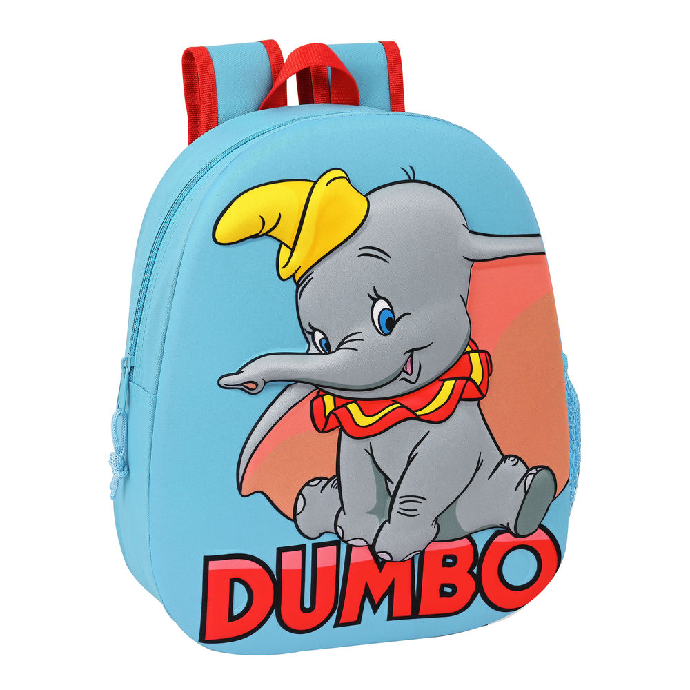 Ghiozdan 3D Disney Dumbo Roșu Albastru deschis