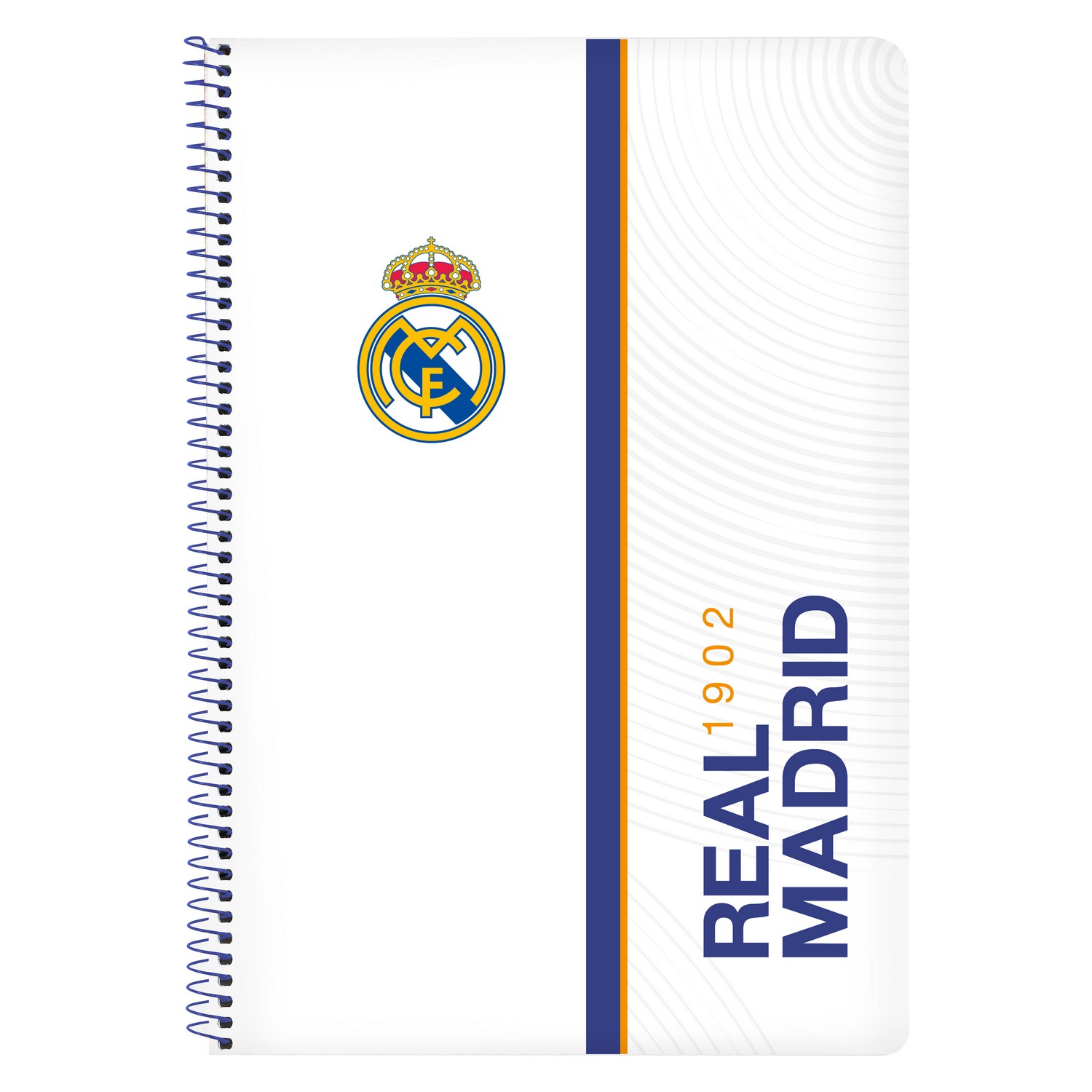 Caiet cu Inele Real Madrid C.F. Albastru Alb A4