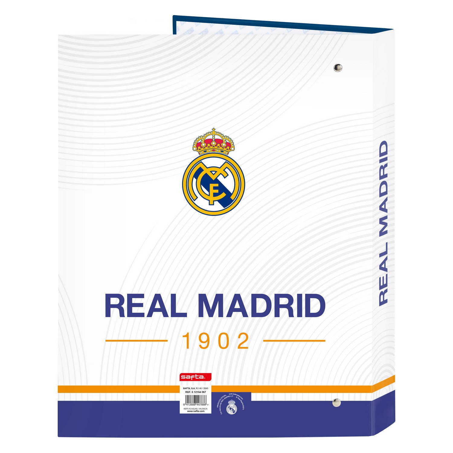 Biblioraft Real Madrid C.F. Albastru Alb A4