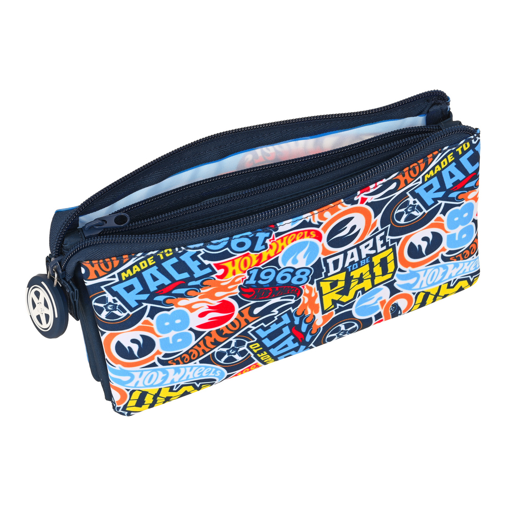 Penar Școlar Hot Wheels Challenge Multicolor Bleumarin (22 x 12 x 3 cm)