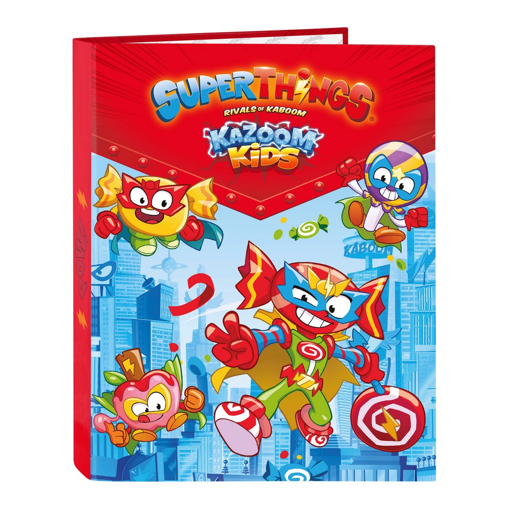 Biblioraft SuperThings Kazoom Kids Roșu Albastru deschis A4 (26.5 x 33 x 4 cm)