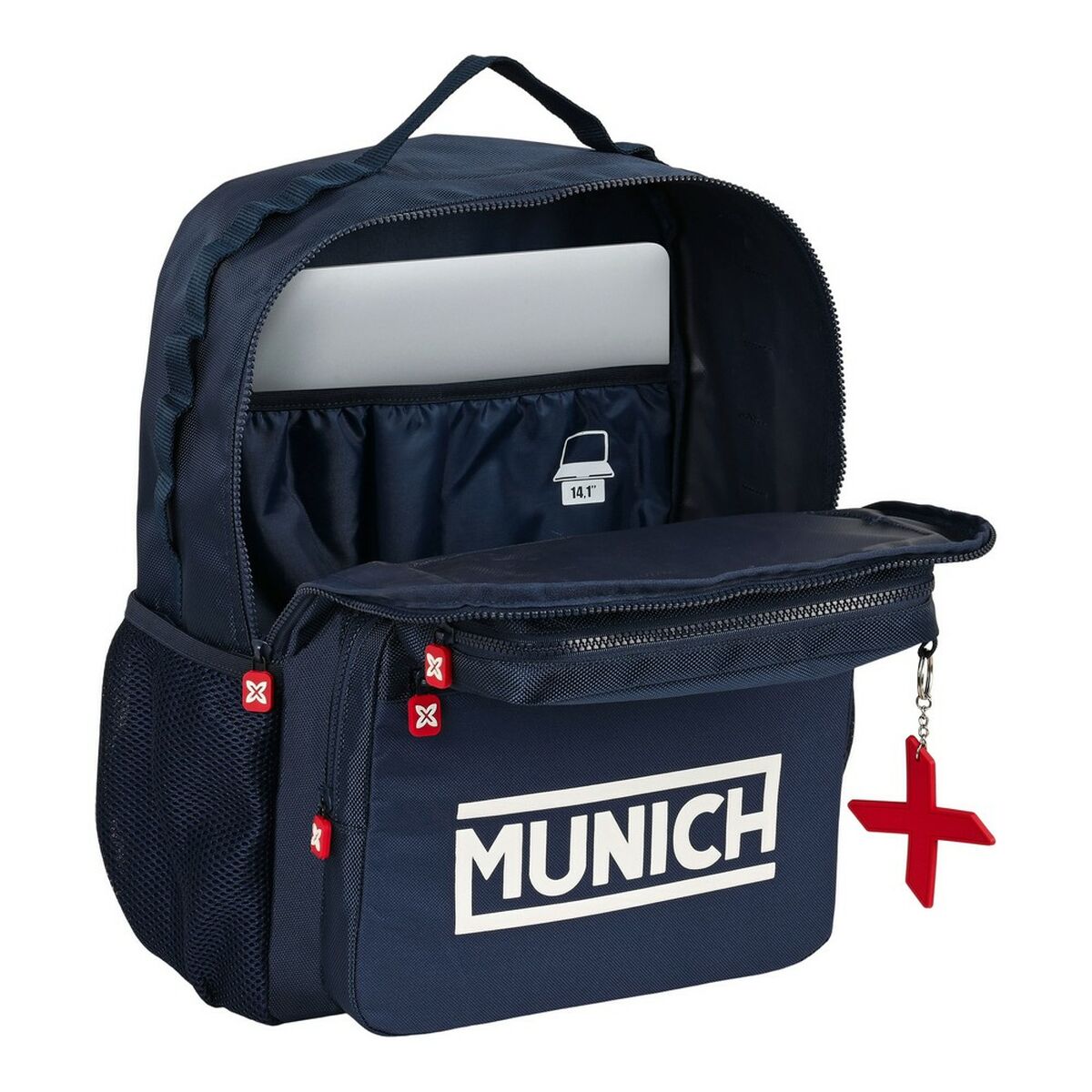 Rucsac pentru Laptop Munich Storm Negru Gri (33 x 42 x 16 cm)