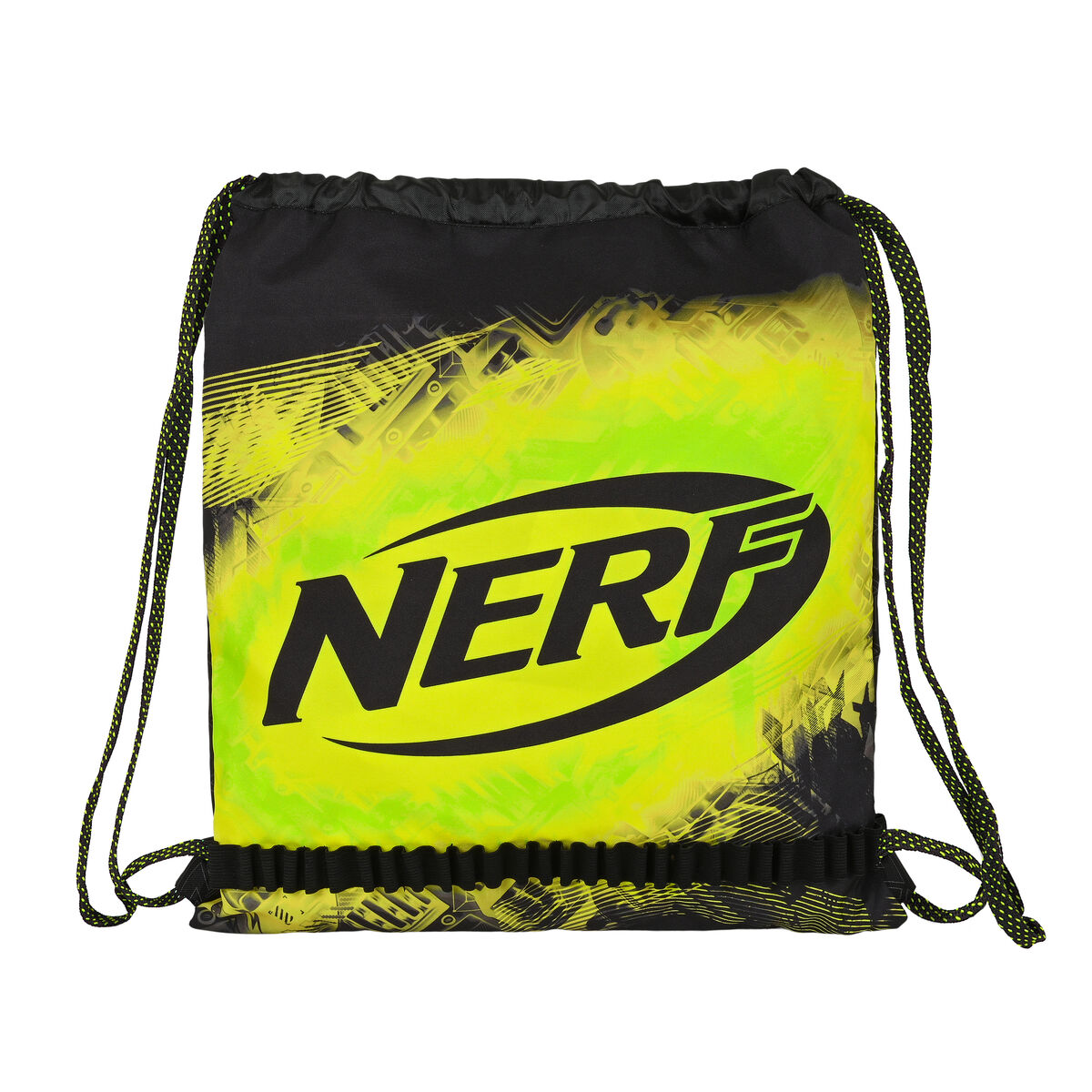 Geantă Rucsac cu Bretele Nerf Neon Negru Lămâie verde (35 x 40 x 1 cm)