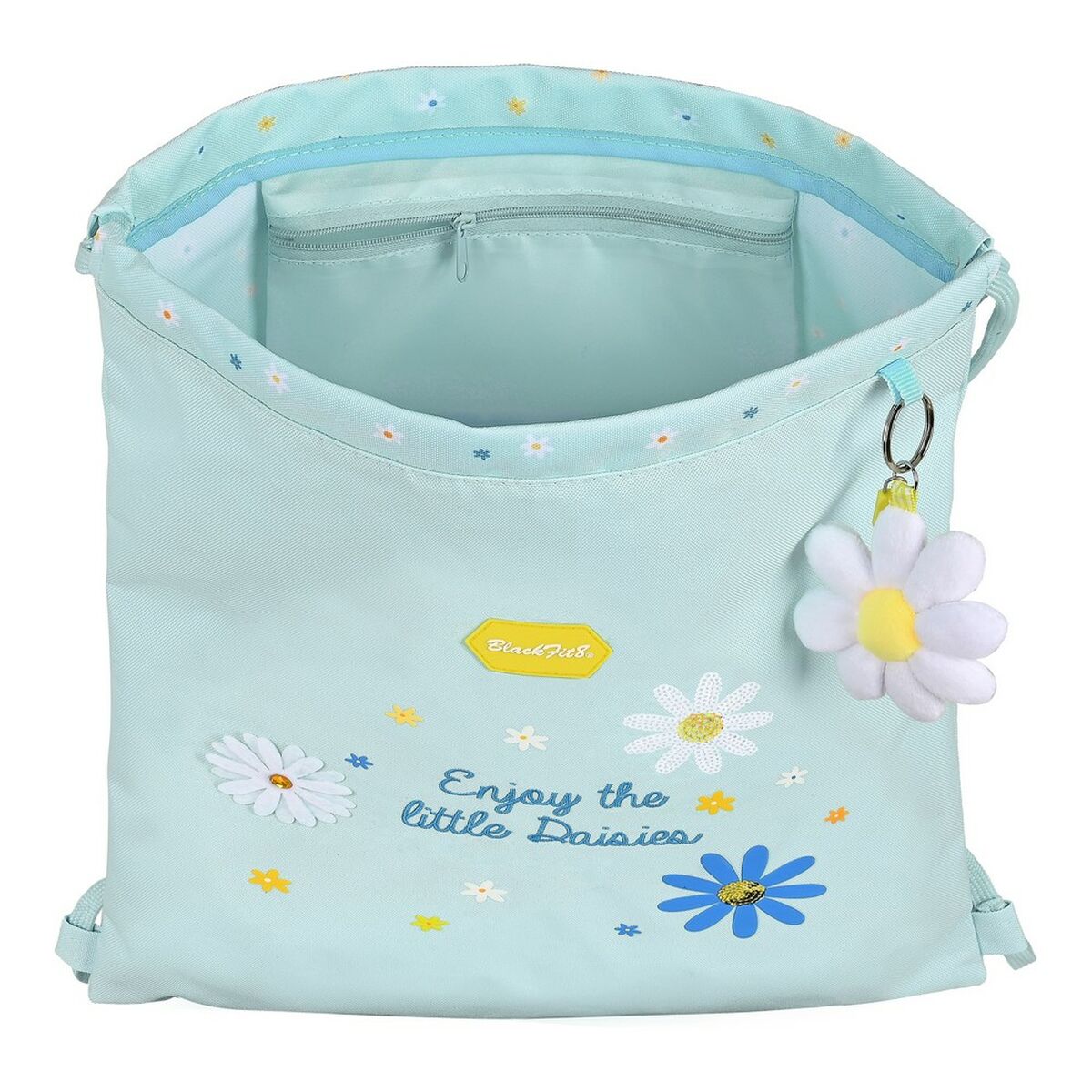 Geantă Rucsac cu Bretele BlackFit8 Daisies (35 x 40 x 1 cm)