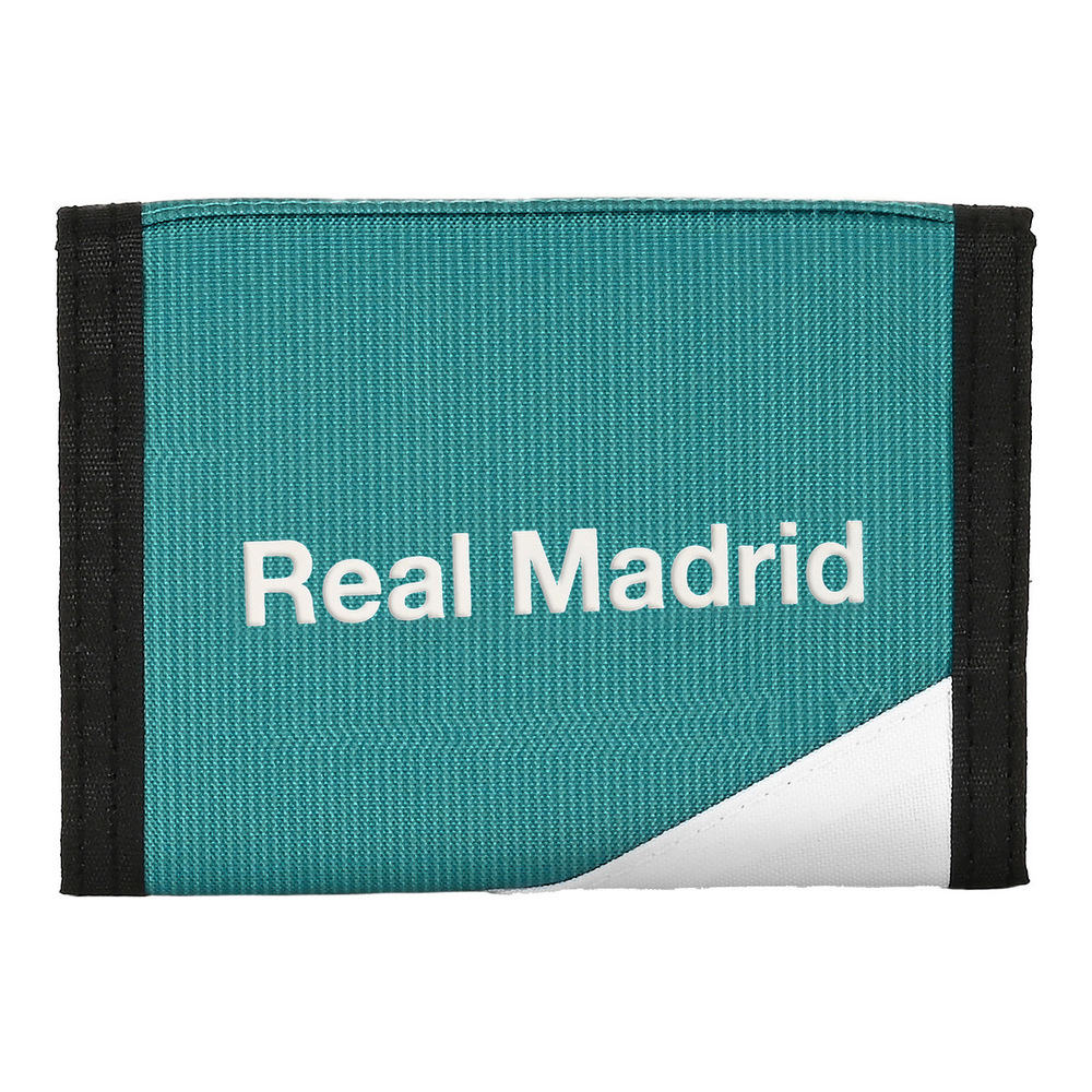 Portmoneu Real Madrid C.F. Alb Verde Turcoaz (12.5 x 9.5 x 1 cm)