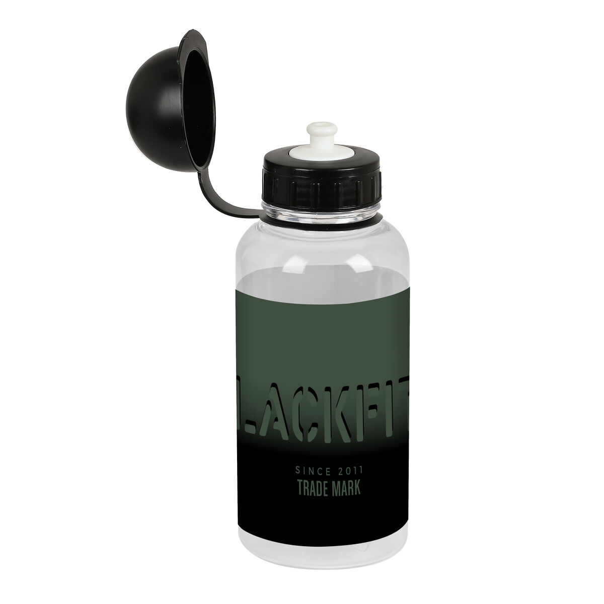 Sticlă de apă BlackFit8 Gradient Negru Verde militar PVC (500 ml)