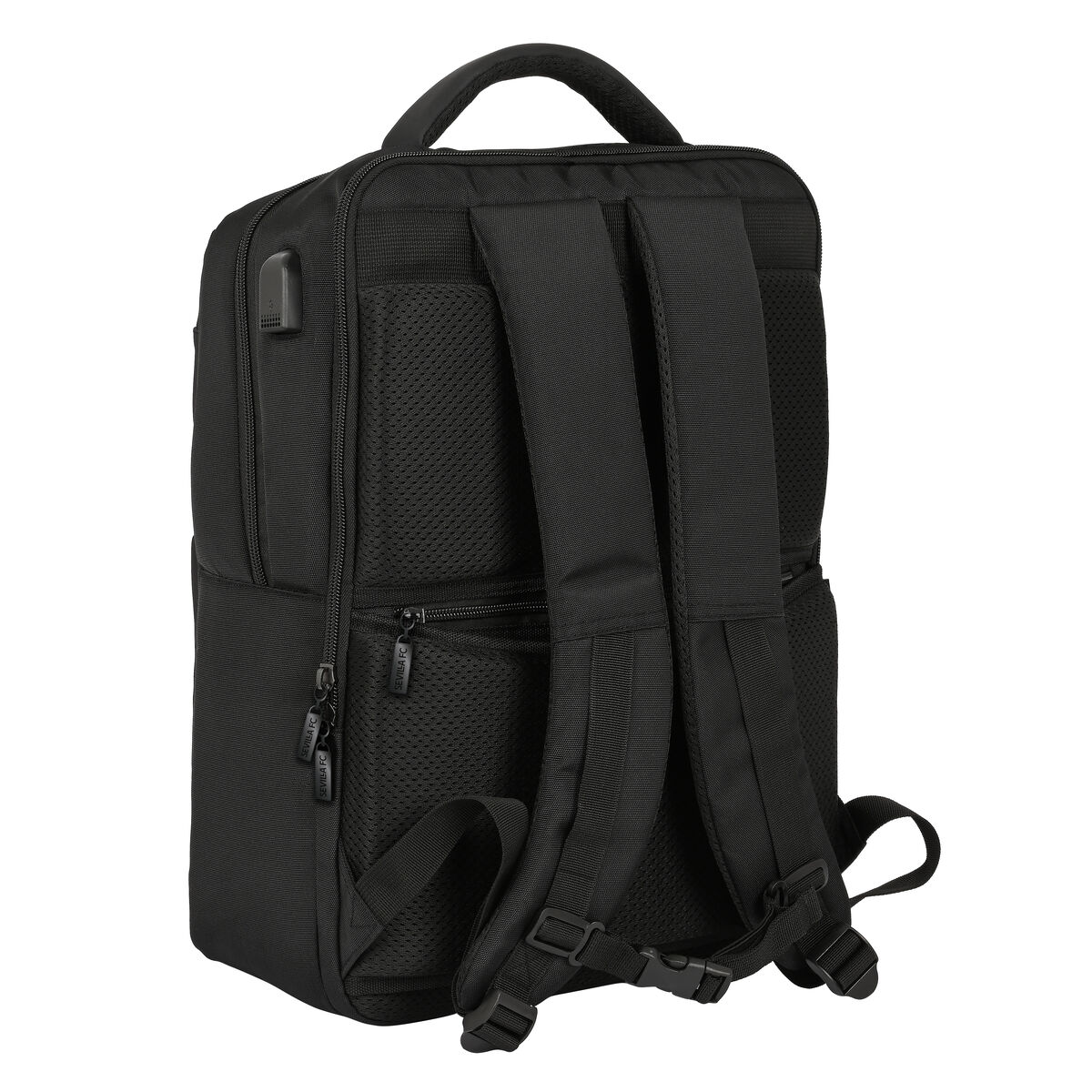 Rucsac pentru Laptop Sevilla Fútbol Club Premium 15,6'' Negru (31 x 44 x 13 cm)