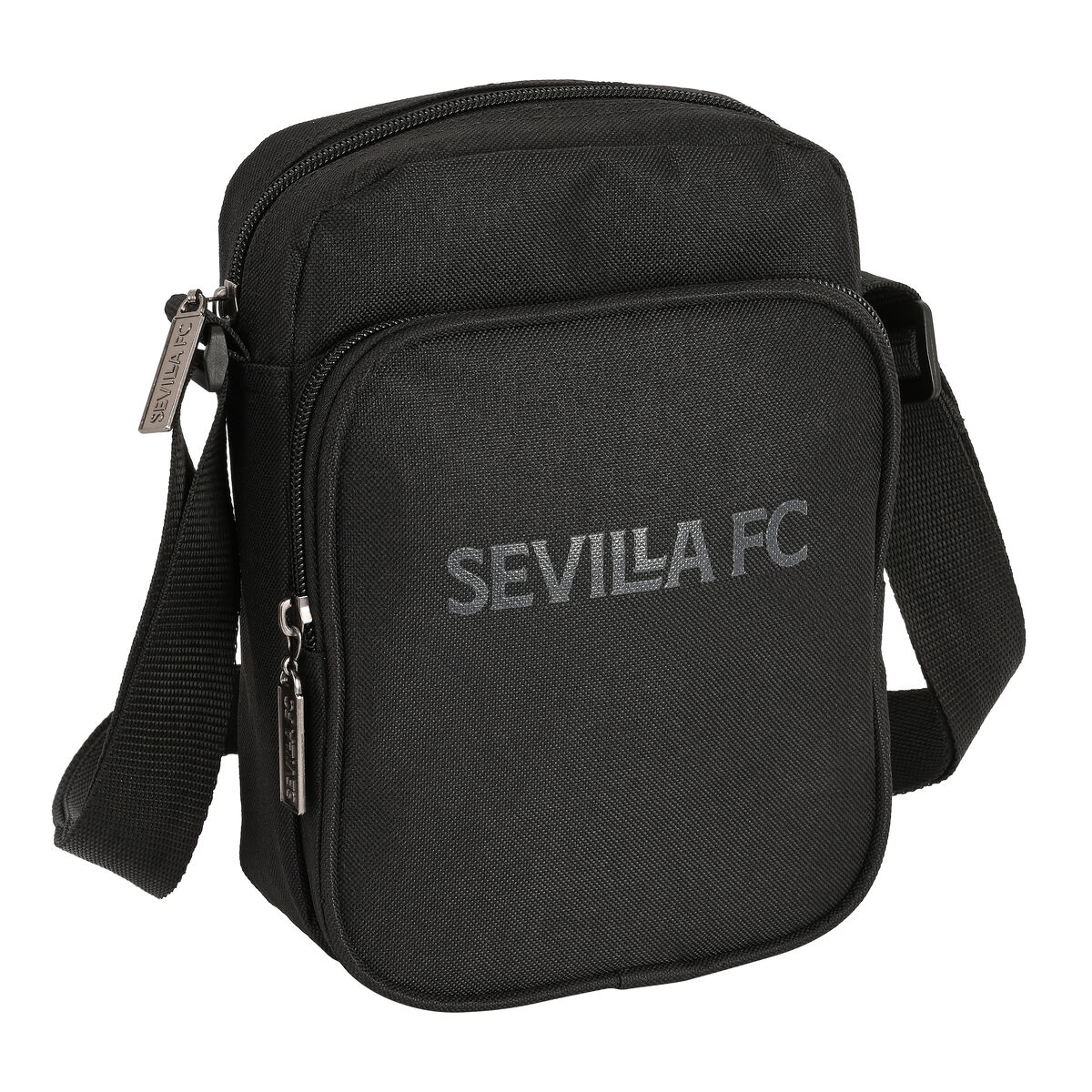 Geantă Bandulieră Sevilla Fútbol Club Teen Negru (16 x 22 x 6 cm)