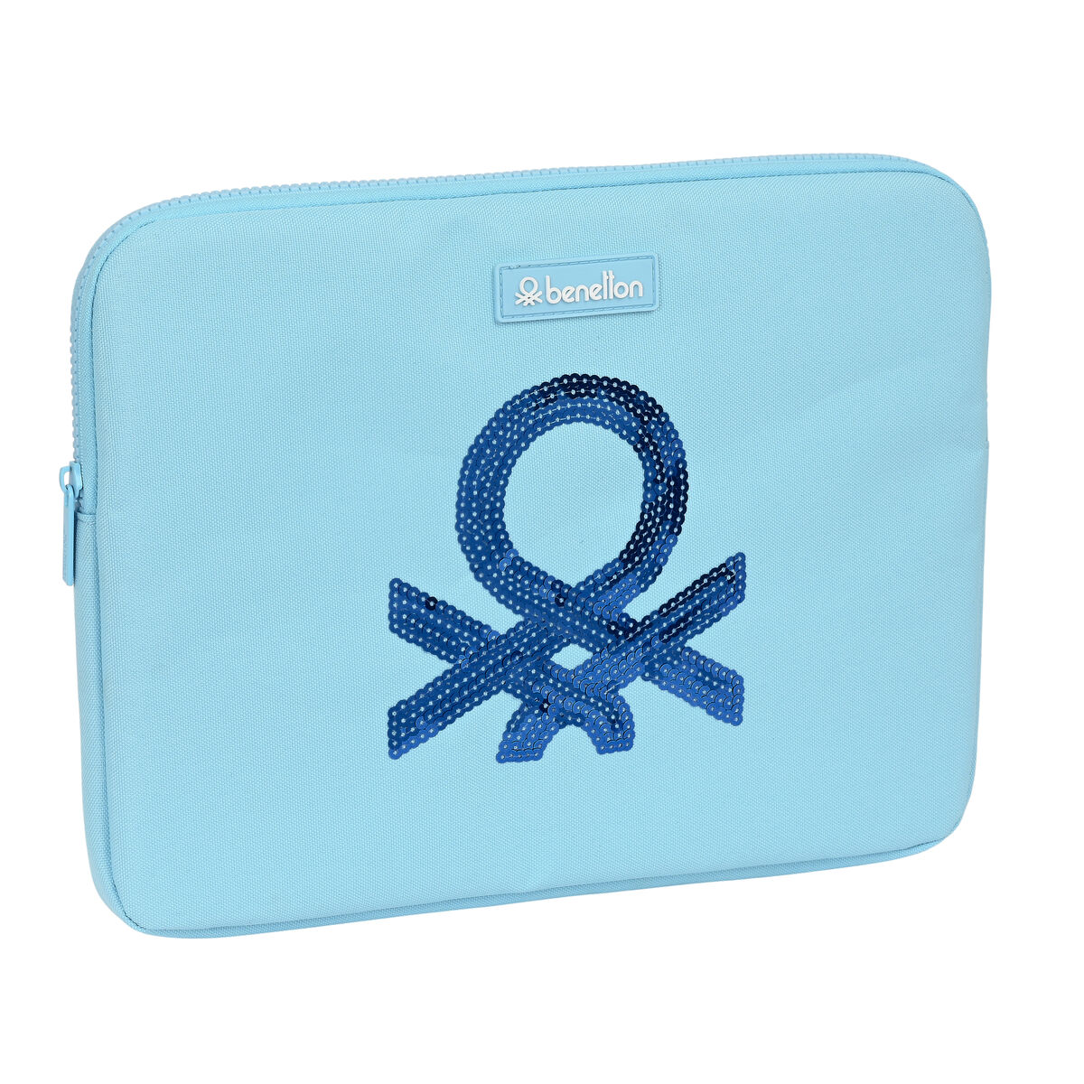 Husă pentru Laptop Benetton Sequins Albastru deschis (34 x 25 x 2 cm)