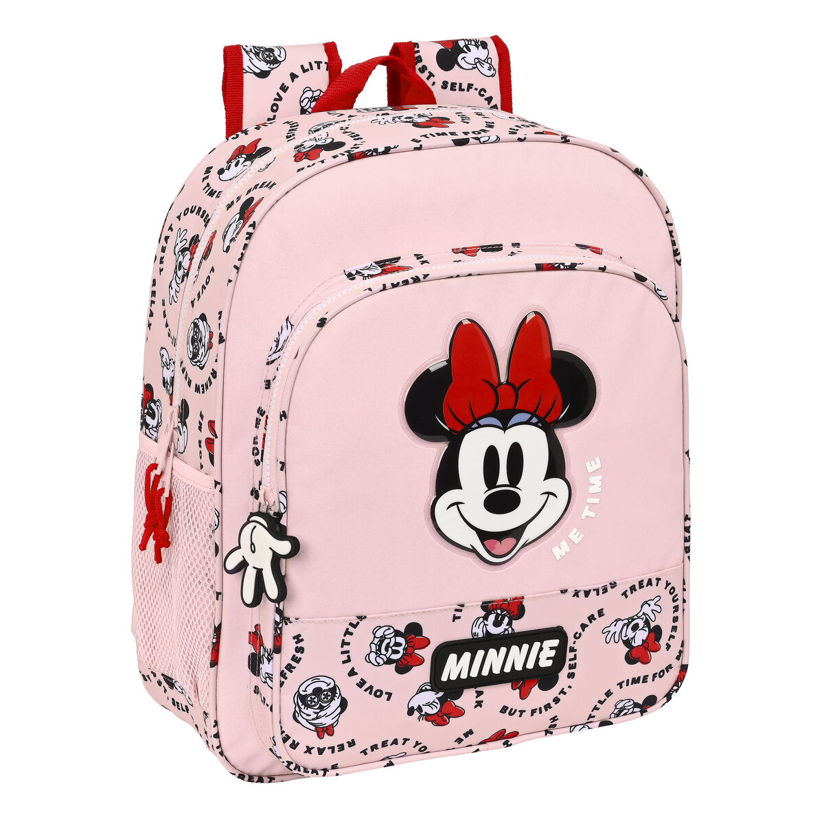Ghiozdan Minnie Mouse Me time Roz (32 x 38 x 12 cm)
