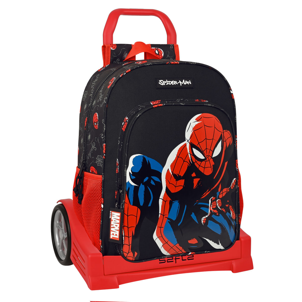 Ghiozdan cu Roți Spiderman Hero Negru (33 x 42 x 14 cm)