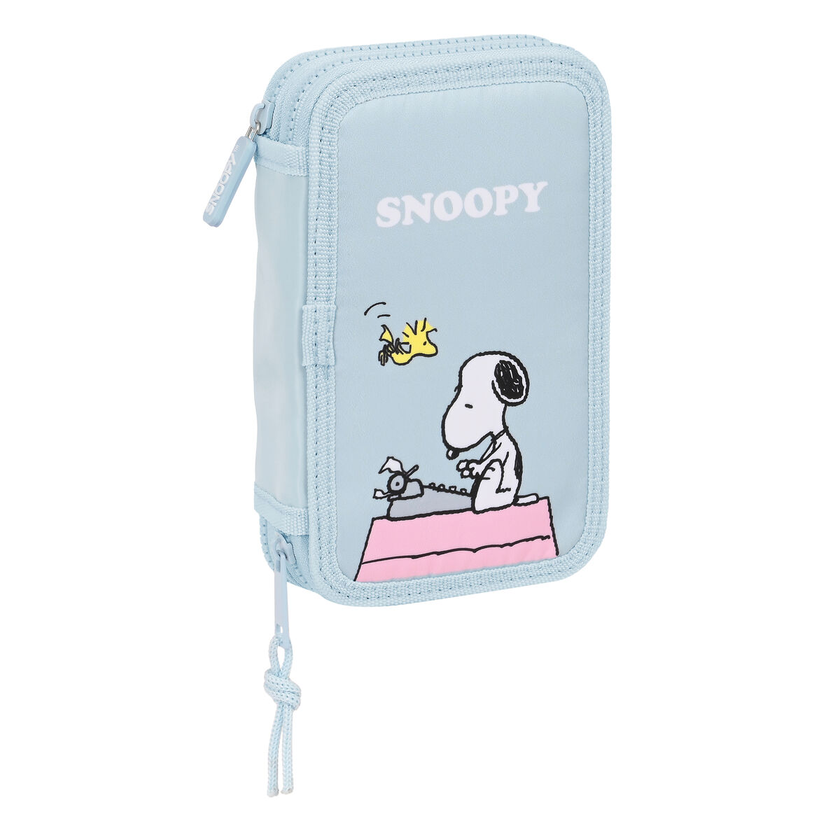 Penar cu Accesorii Safta Snoopy Albastru deschis (12,5 x 4 x 19,5 cm) (28 pcs)