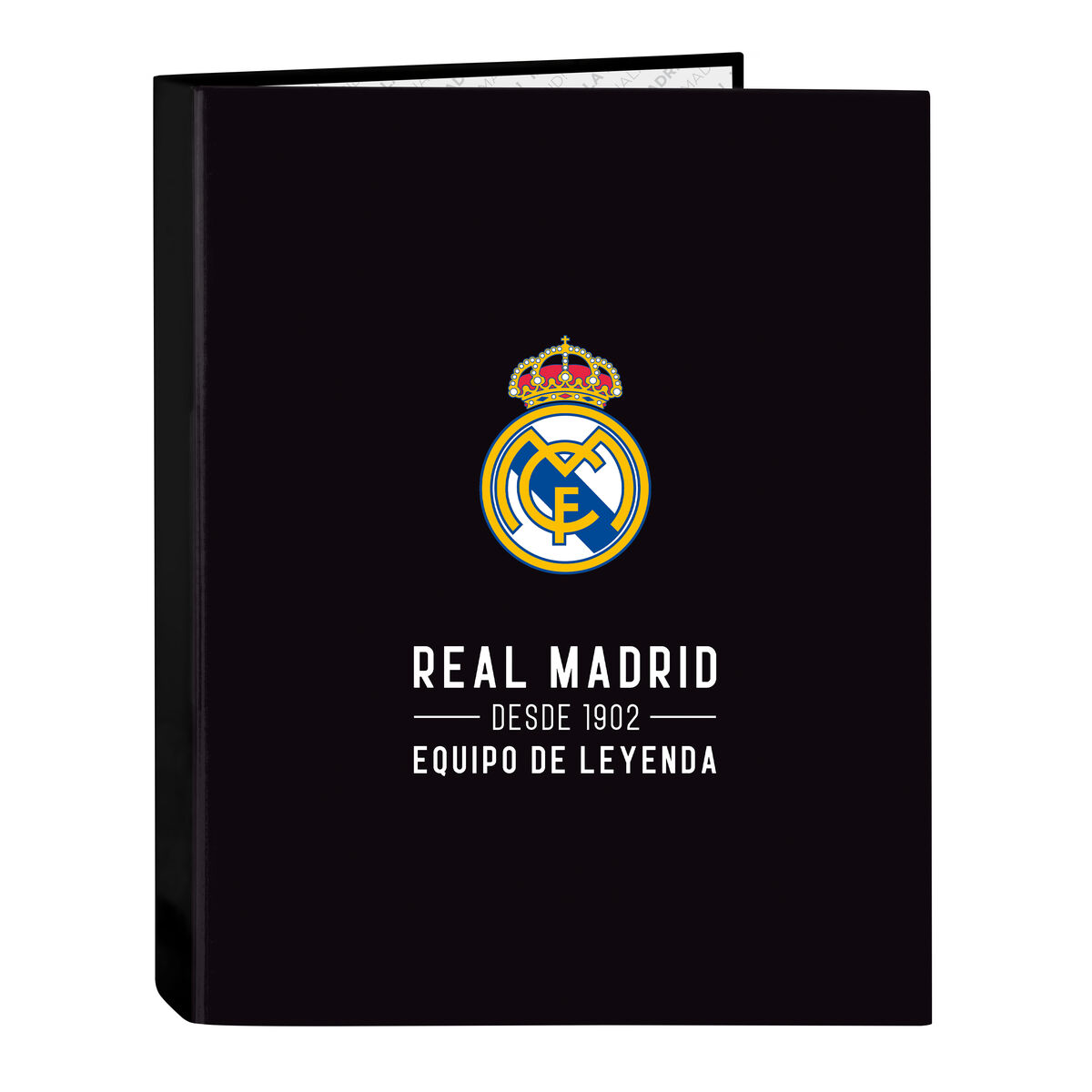 Biblioraft Real Madrid C.F. Corporativa Negru A4 (26.5 x 33 x 4 cm)