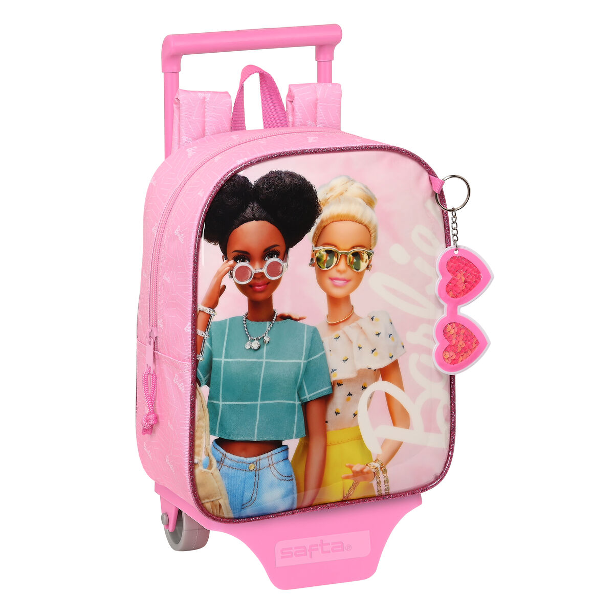 Ghiozdan cu Roți Barbie Girl Roz (22 x 27 x 10 cm)
