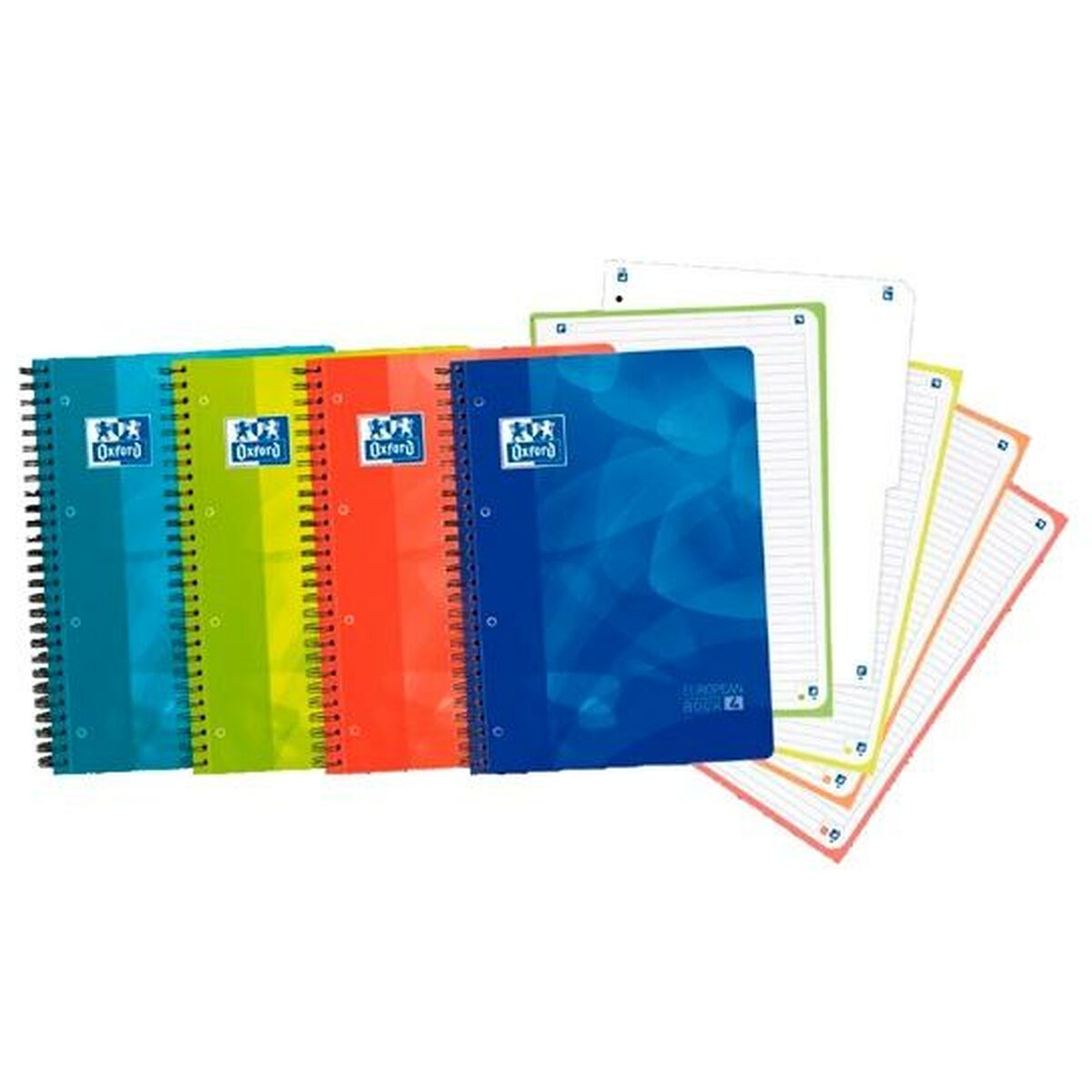 Notebook Oxford European Book 4 Multicolor A4 5 Unități