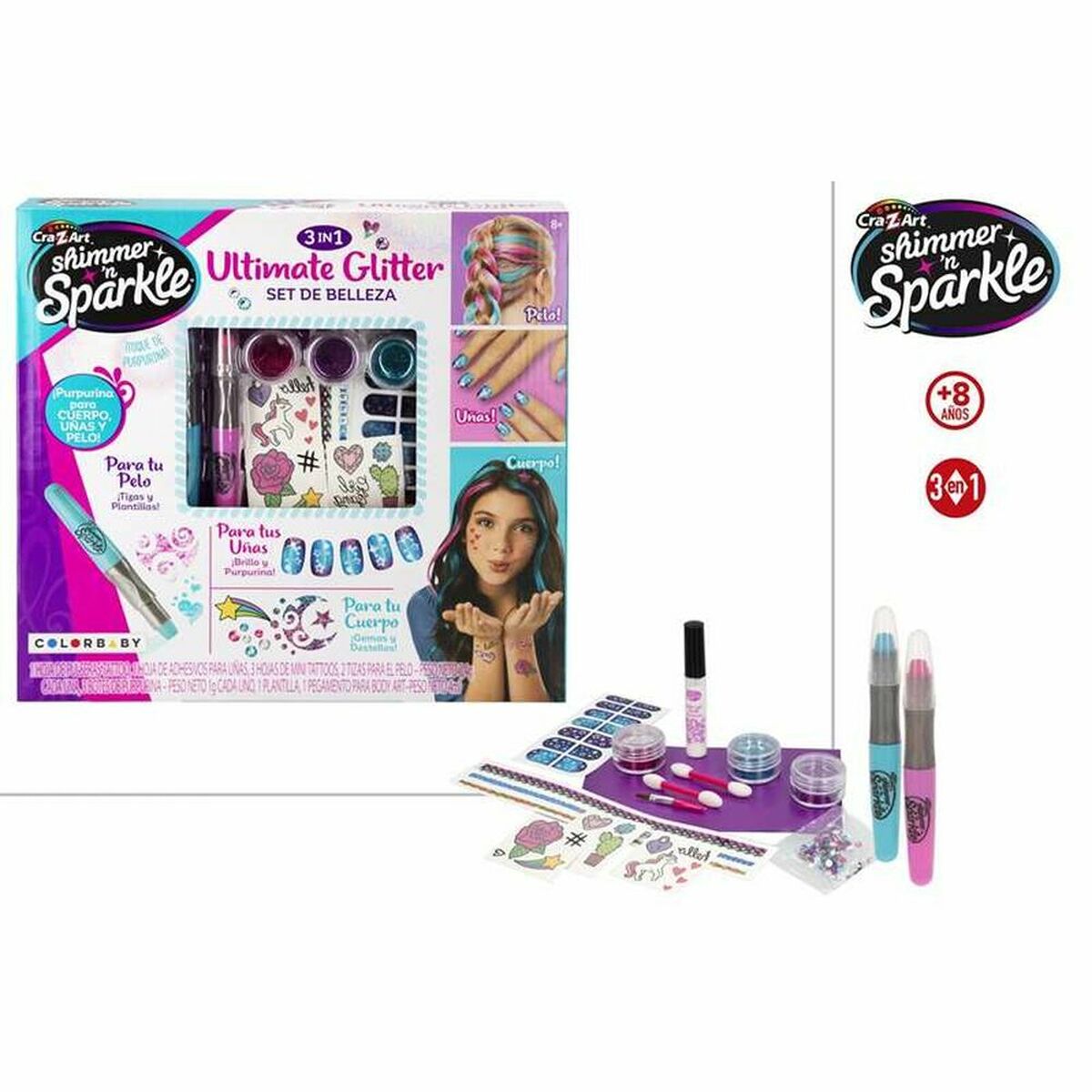 Set de Machiaj pentru Copii Color Baby Ultimate Glitter 16 Piese