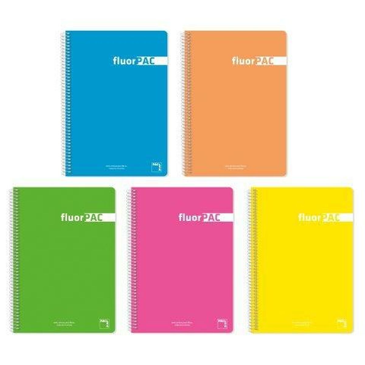 Notebook Pacsa FluorPAC Multicolor 80 Frunze Din A4 (5 Unități)