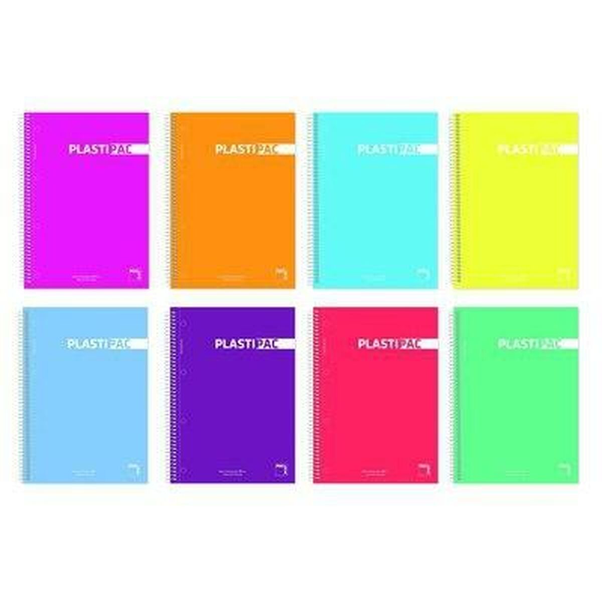 Notebook Pacsa Plastipac Multicolor 80 Frunze Sfert (5 Unități)