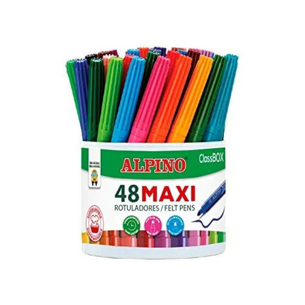 Set de Carioci Alpino ClassBOX Multicolor 48 Piese