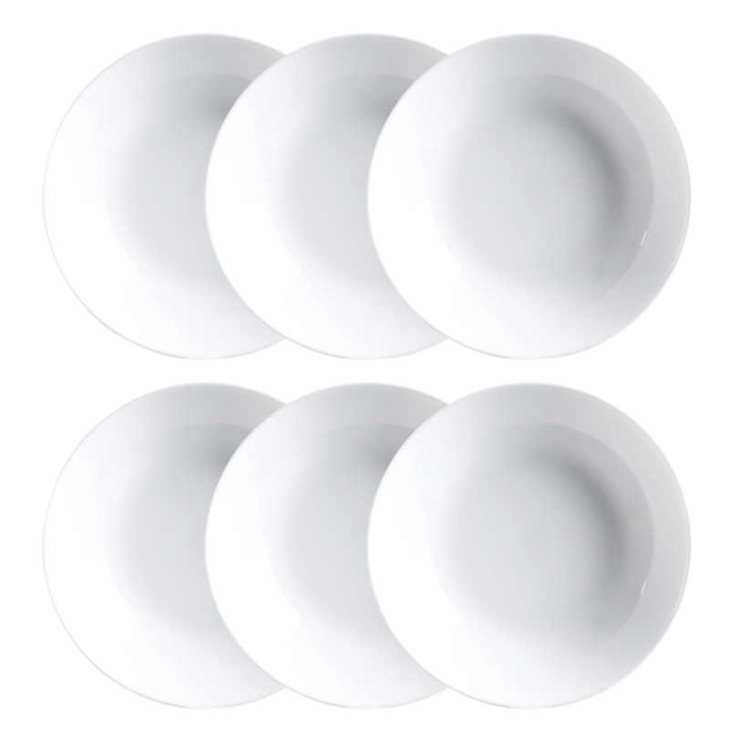 Set de farfurii Luminarc Diwali 6 pcs Alb Sticlă (20 cm)