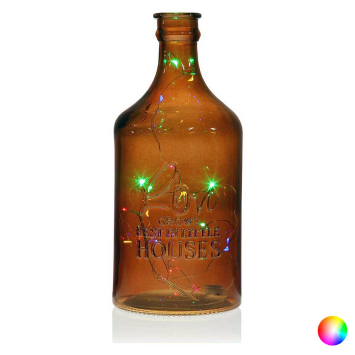 Sticlă  LED Love Geam - Culoare Arămiu