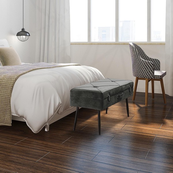 Piciorul patului Pin Poliester Lemn MDF (34 x 42 x 80 cm) - Culoare Turcoaz