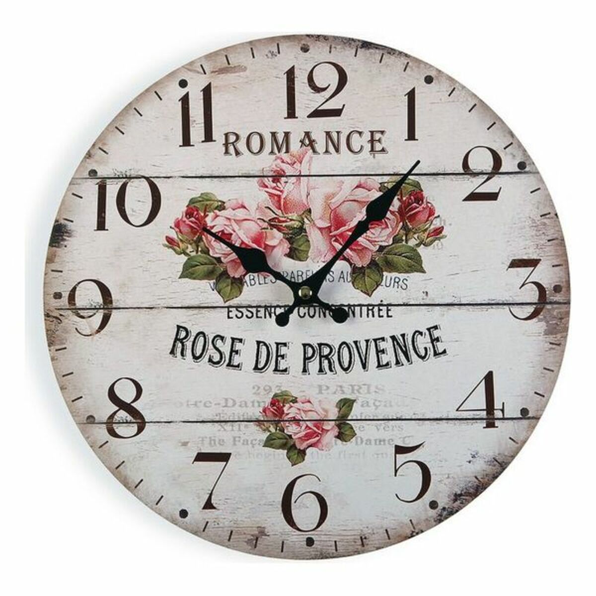 Ceas de Perete Romance Lemn (4 x 30 x 30 cm)