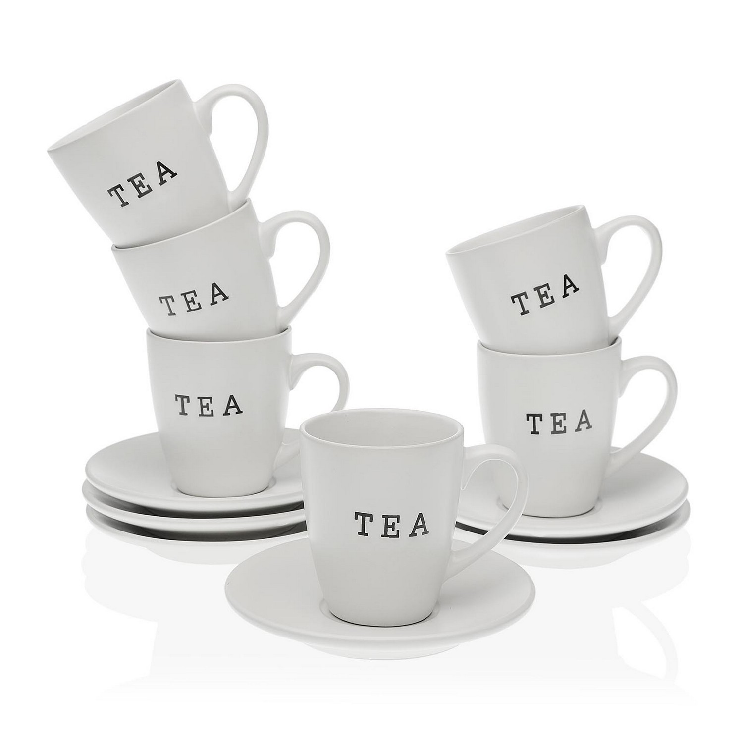 Set de Căni de Cafea Tea Ceramică (12 Piese)