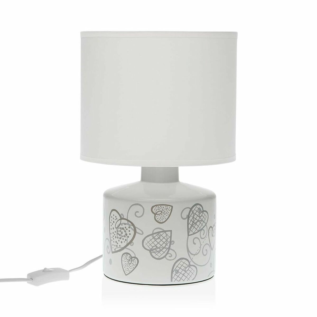 Lampă de masă Cozy Inimi Ceramică (22,5 x 35 x 22,5 cm)