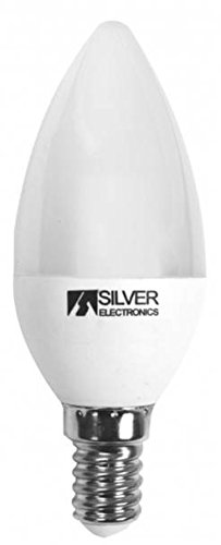 Bec LED Lumânare Silver Electronics 970714 E14 7W Lumină caldă - Selectați opțiunea dvs 5000K