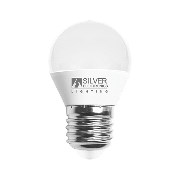 Bec LED Sferic Silver Electronics 960727 E27 7W Lumină caldă - Selectați opțiunea dvs 5000K