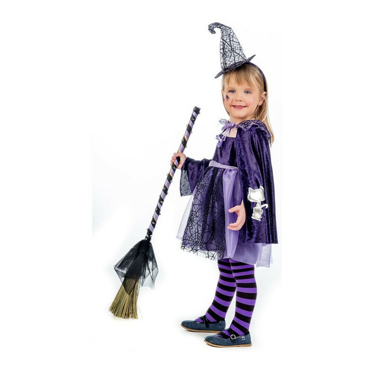 Costum Deghizare pentru Copii Rainbow Vrăjitoare Mărimea 2