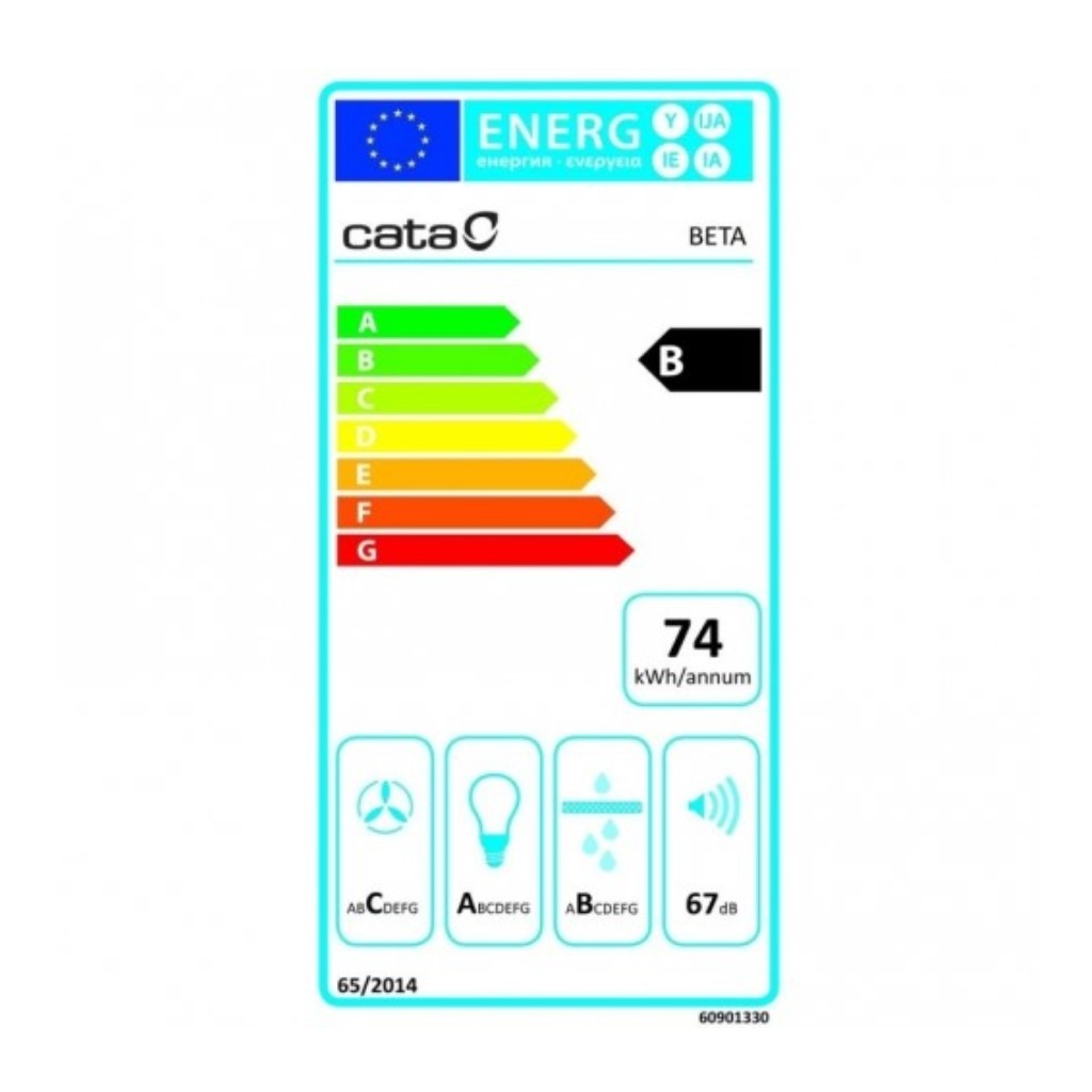 Hotă Convențională Cata BETA 700X 70 cm 790 m3/h 69 dB 240W Gri