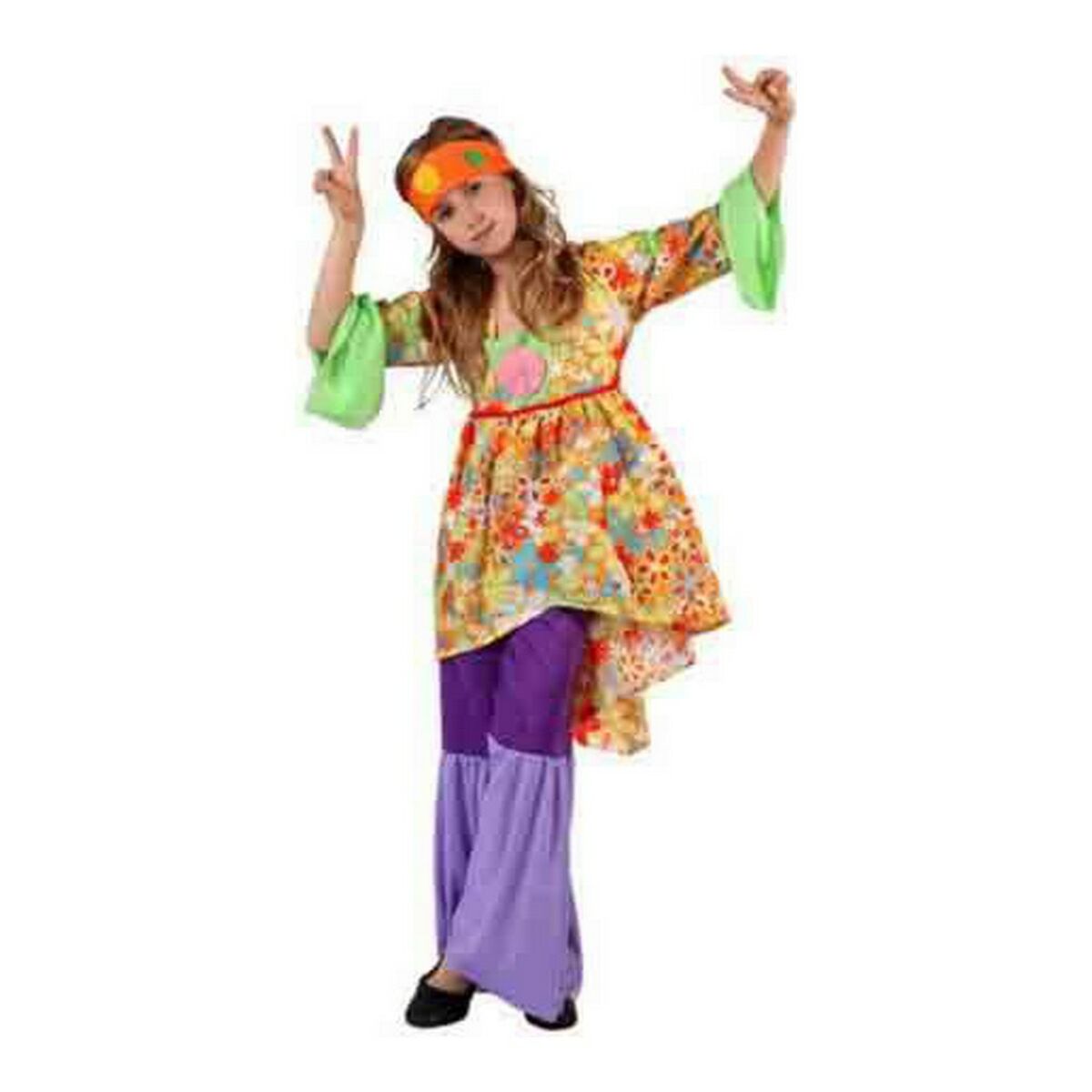 Costum Deghizare pentru Copii Hippie - Mărime 5-6 Ani