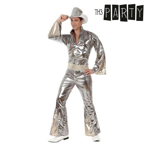 Costum Deghizare pentru Adulți Disco Argintiu - Mărime M/L
