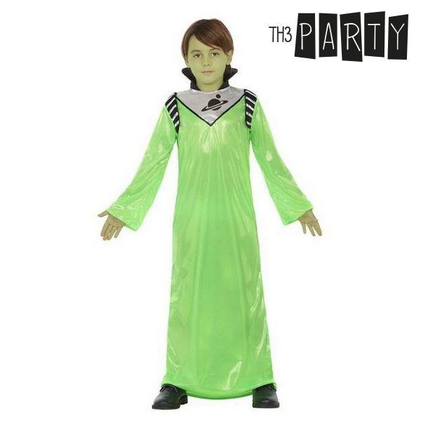 Costum Deghizare pentru Copii Alien verde - Mărime 5-6 Ani