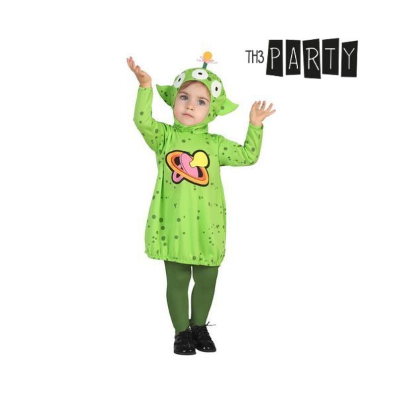 Costum Deghizare pentru Bebeluși Alien Verde - Mărime 0-6 Luni
