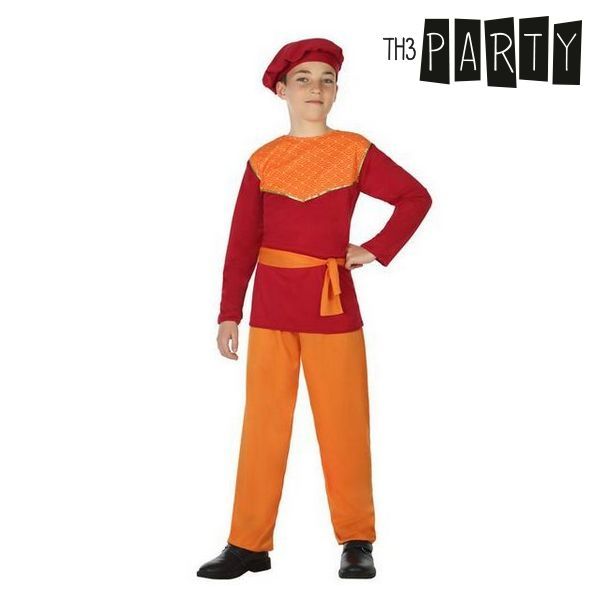 Costum Deghizare pentru Copii Paj Roșu (4 Pcs) - Mărime 10-12 Ani