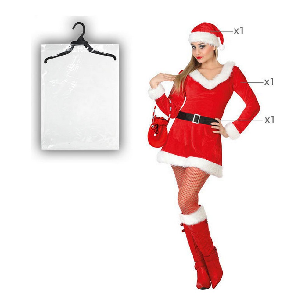 Costum Deghizare pentru Adulți DISFRAZ MAMA NOEL  XL Crăciuniță - Mărime XL