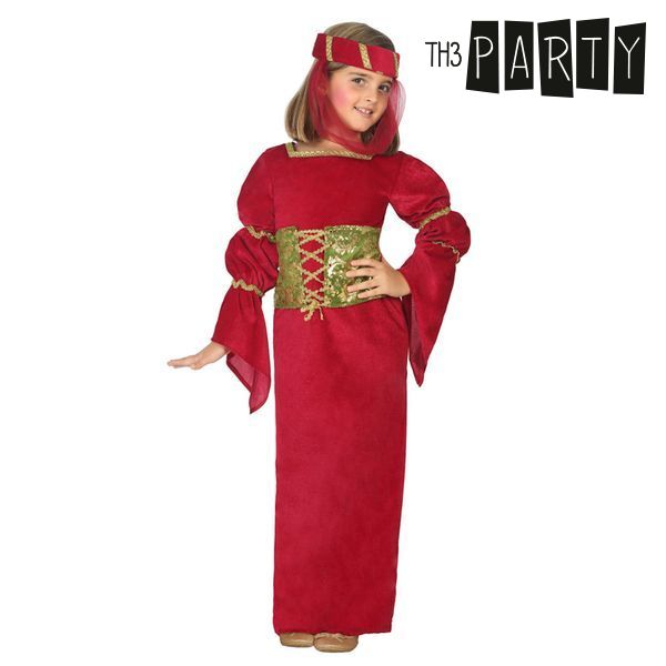 Costum Deghizare pentru Copii Damă medievală Roșu - Mărime 5-6 Ani