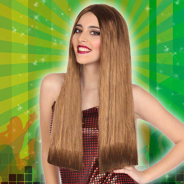 Long Haired Wig 117762 - Culoare Roșu