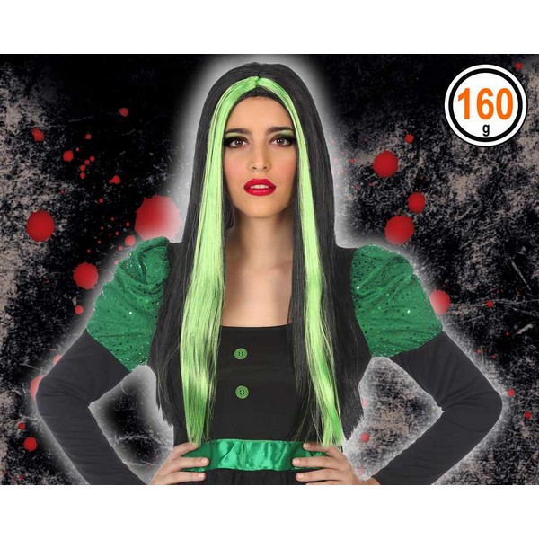 Perucă pentru Halloween 118189 (60 cm) - Culoare Verde