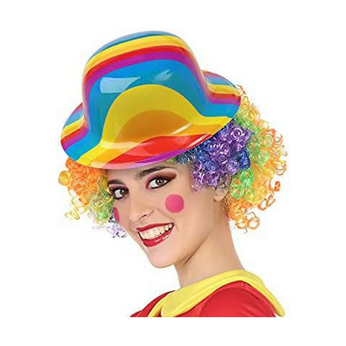 Pălărie de clovn Poliester Multicolor