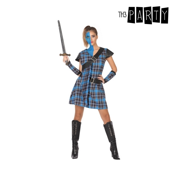 Costum Deghizare pentru Adulți Scoțiană Albastru (4 Pcs) - Mărime XL