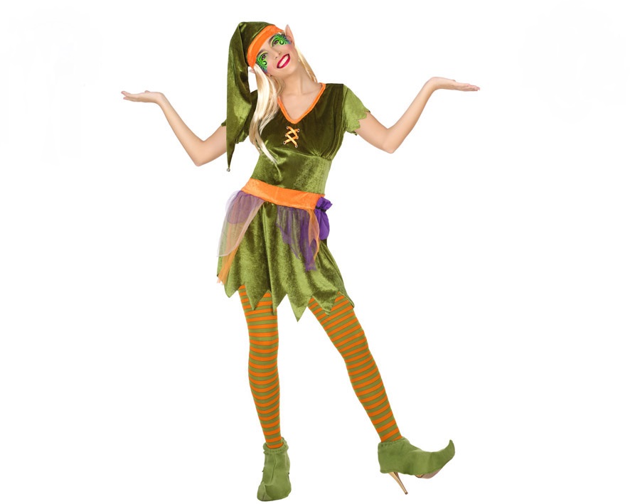 Costum Deghizare pentru Adulți Spiriduș Verde (4 Pcs) - Mărime M/L