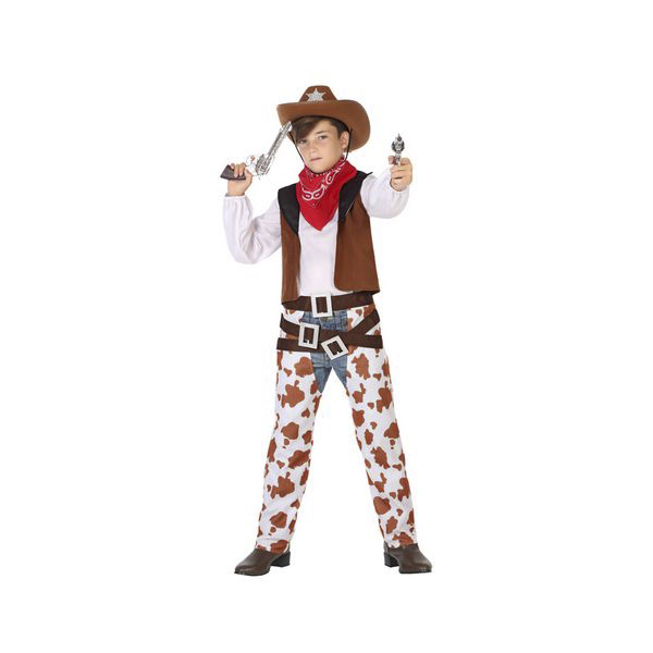 Costum Deghizare pentru Copii Cowboy Unisex (6 Pcs) - Mărime 3-4 Ani